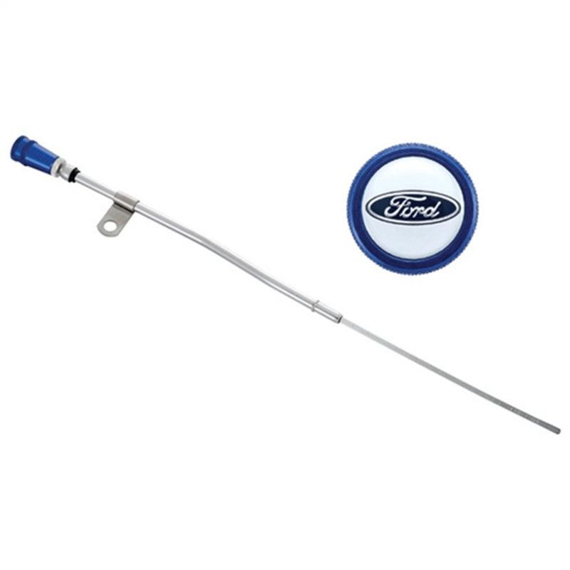 Ford Racing Dipstick Kit – Anodized Aluminum Handle w/ Embossed Ford Logo