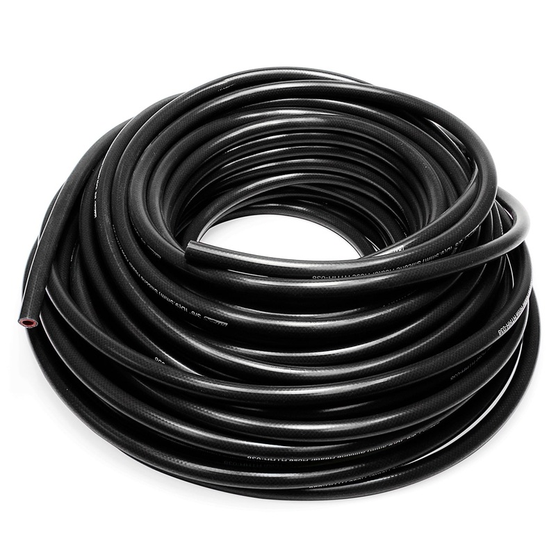 HPS 5/32″ Reinforced Silicone Heater Hose Tubing | Universal (HTHH-016-BLK)