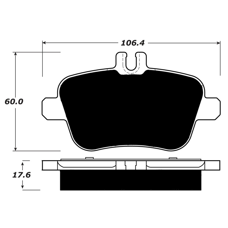 Porterfield Brake Pads for 2015 MERCEDES-BENZ CLA250 W/AMG BRAKES