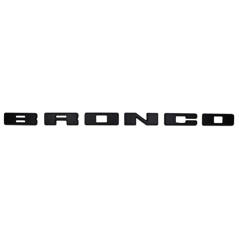 Ford Racing 2021+ Bronco Grille Lettering Overlay Kit – Black