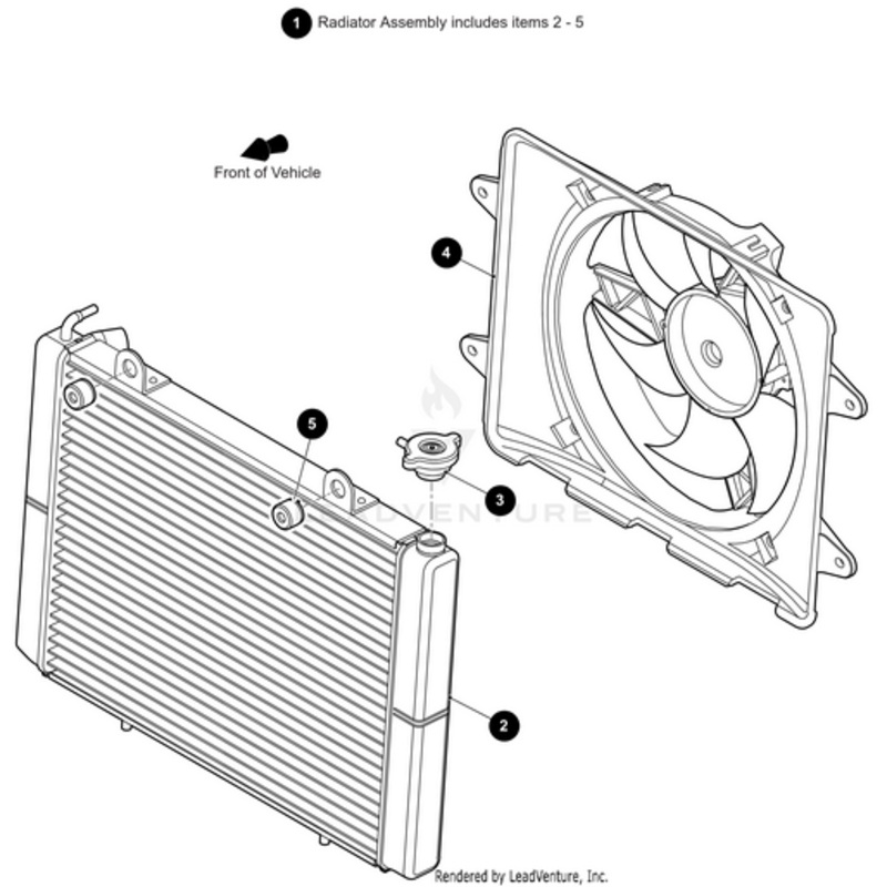 Radiator Includes Items 2 – 5 by Arctic Cat