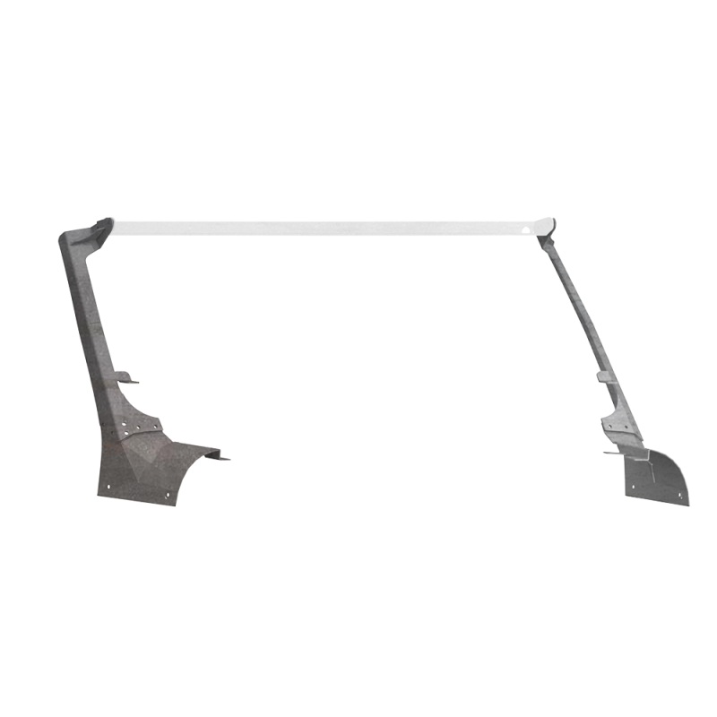 Road Armor 18-20 Jeep Wrangler JL Stealth A-Pillar Light Mounts 51.5in w/Lower Mount – Raw