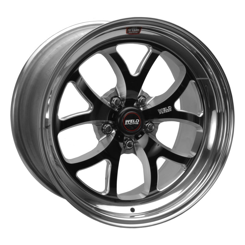 Weld S76 18×8 / 5×4.5 BP / 5.7in. BS Black Wheel (Low Pad) – Non-Beadlock