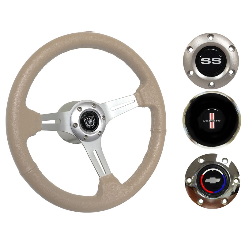 1969-89 Camaro Steering Wheel Kit | Tan Leather | ST3014TAN