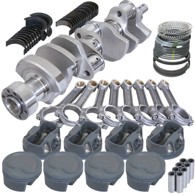 Eagle Chevy LT1 350 1Pc 3.750in Crank 6.000in I-Beam Rods -16cc 4.030in Pistons Rotating Assembly