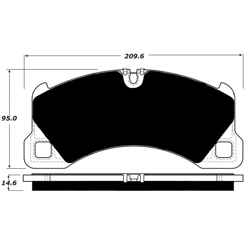 Porterfield Brake Pads for 2016 PORSCHE MACAN TURBO