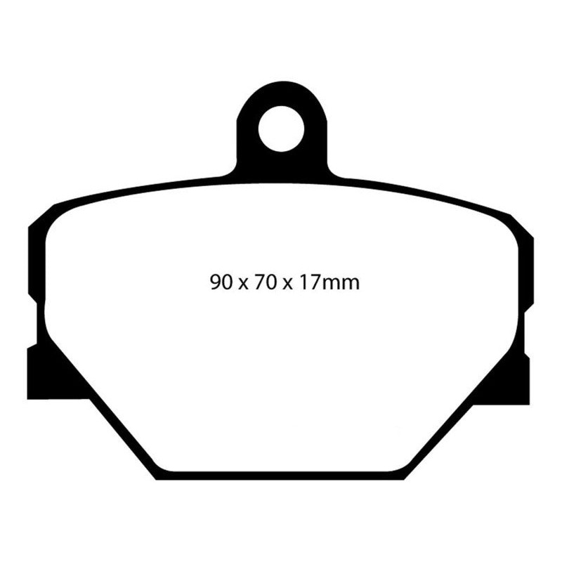 EBC 08+ Smart Fortwo 1.0 Greenstuff Front Brake Pads