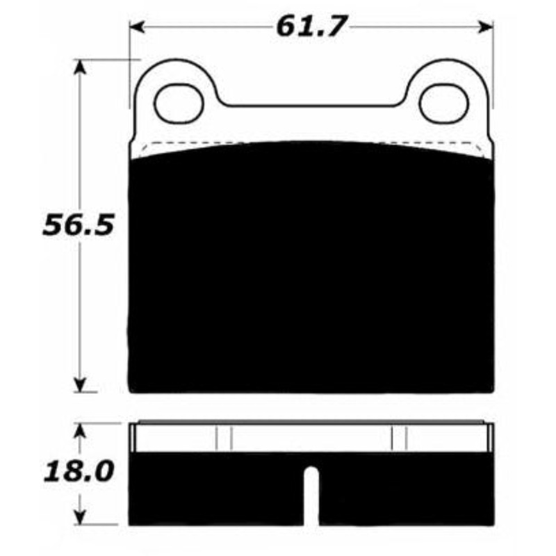 Porterfield Brake Pads for 1973 PORSCHE 914/4