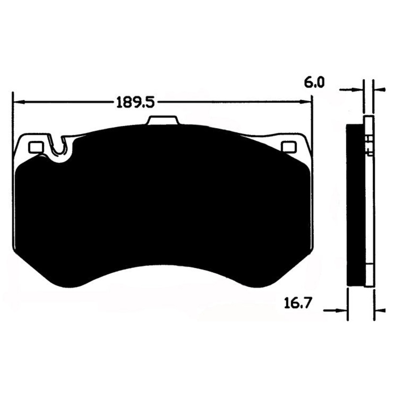 Porterfield Brake Pads for 2011 MERCEDES-BENZ E63 AMG – w/Ceramic Discs