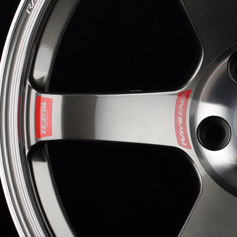 Volk Racing TE37 Saga SL 17/18″ Small Spoke Sticker Set (2 Pieces / Red)