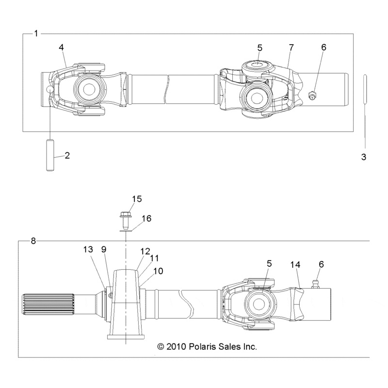 Yoke, Skip Tooth W/Fitting by Polaris