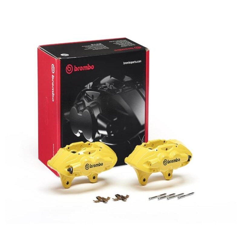 Brembo OE 16-21 BMW M2/15-18 M3/15-20 M4 Hydraulic Front X-Style Brake Calipers – Yellow