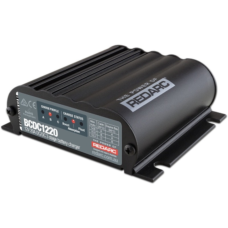 REDARC DC/DC 3-Stage In-Vehicle Battery Charger – 12V 20A