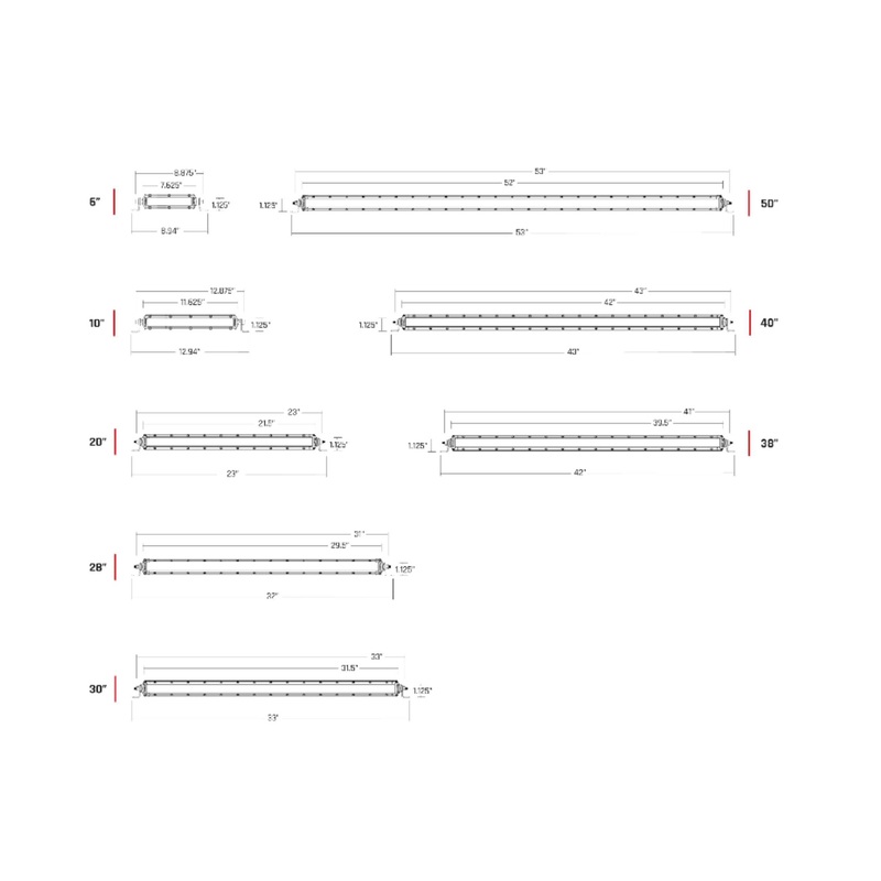 Rigid Industries Rigid SR-Series LED Fog Lights – Selective Yellow / 6in / Pair (RIG906704)