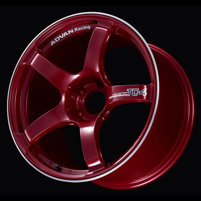 Advan TC-4 Wheel – 18×8.5 +45 | 5×112 | Racing Candy Red & Ring