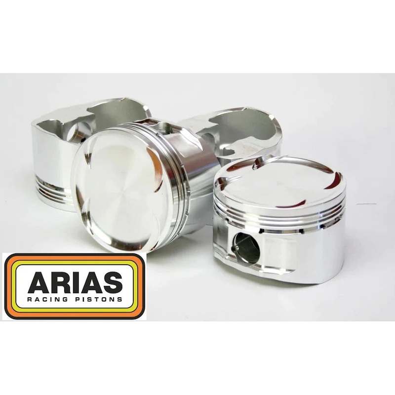 Arias Pistons Toyota 1.6L 4AGE Bore 3.209 CH 1.201″ Stroke 3.031″ Rod 4.804″ 9.5:1 CR”