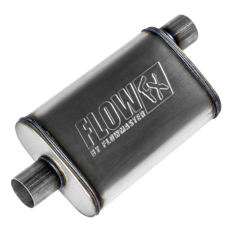 Flowmaster Flow FX Muffler – 2.5″ Offset Inlet / 2.5″ Center Outlet (71226)