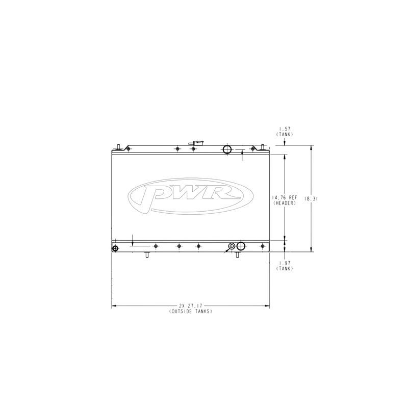 PWR – Mitsubishi Galant VR4 1987-1988 E39A Radiator
