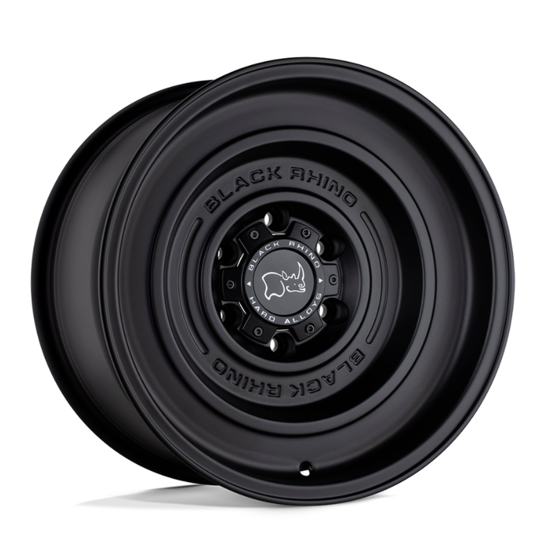 17×9.5 Black Rhino Solid Matte Black