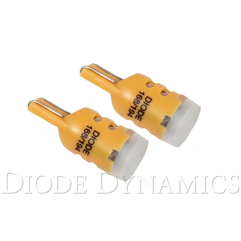194 LED Bulb HP5 LED Amber Short Pair Diode Dynamics