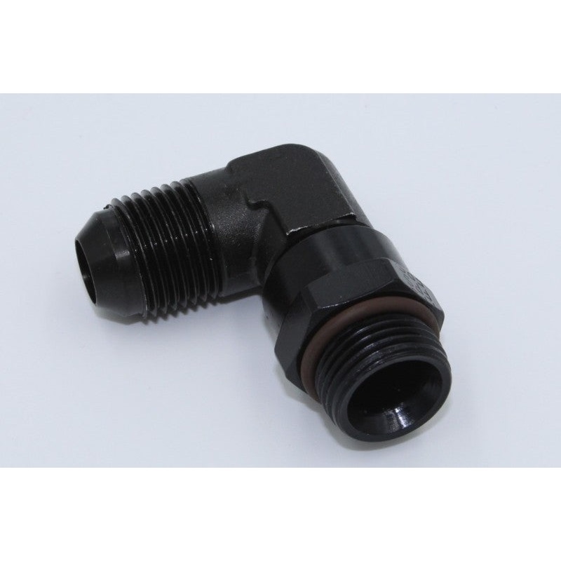 Fragola -8AN x 7/8 – 14 (10) 90 Degree Swivel – Black