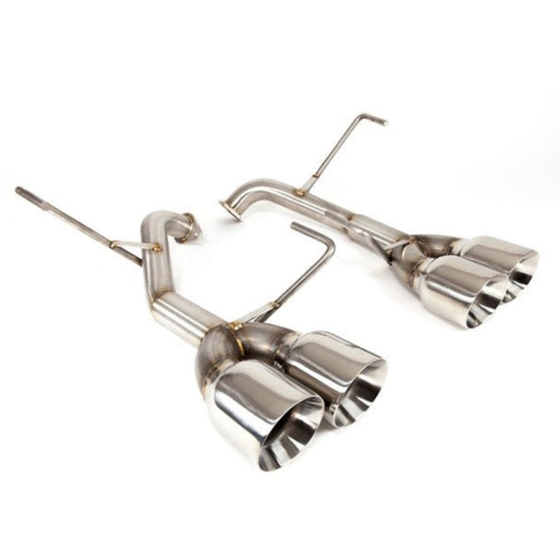 Nameless Performance [19-21 STI, 2018 STI Type RA] Catback 4″ Double Wall Polished Tips and No Muffler | SUCB19STI-0MU-40SDW