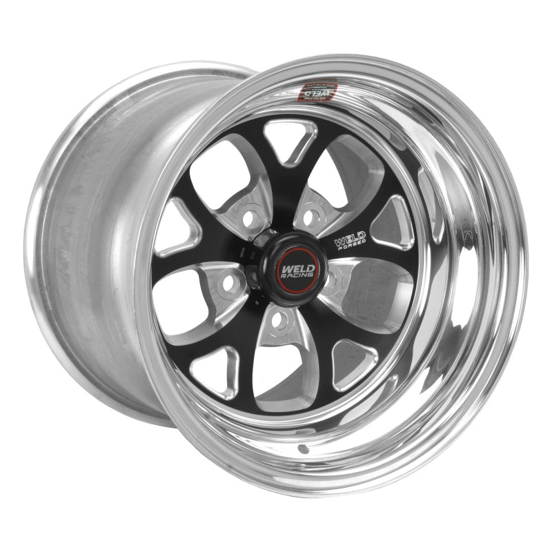 Weld S76 15×8.33 / 5×4.5 BP / 3.5in. BS Black Wheel (Low Pad) – Non-Beadlock