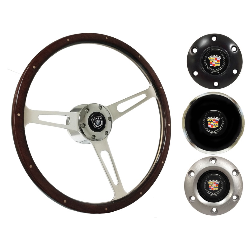 1969-89 Cadillac Steering Wheel Kit | Deluxe Espresso Wood | ST3553A