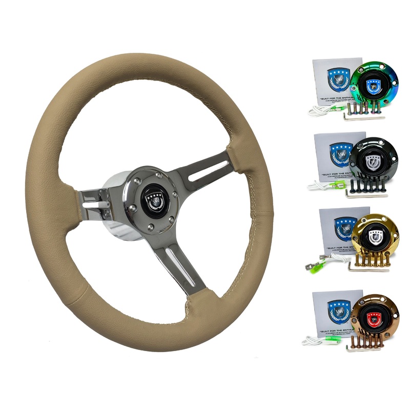 2000+ Porsche Cayman Steering Wheel Kit | Tan Leather | ST3012TAN