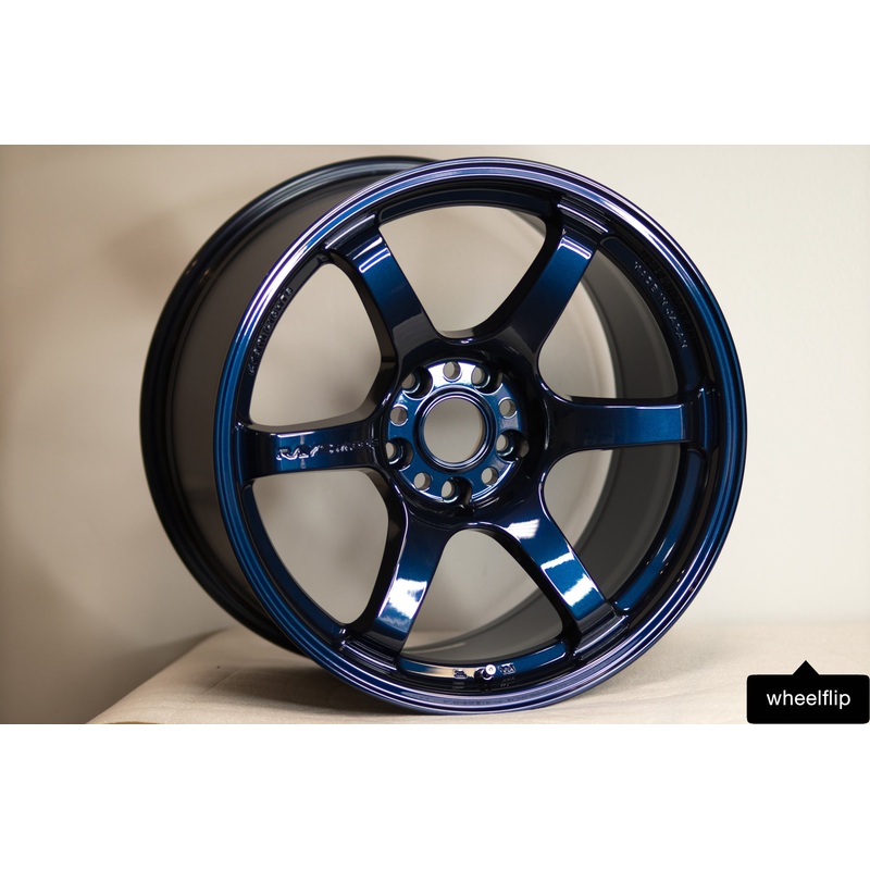Gram Lights 57DR 18×10.5 +22 5×114.3 Eternal Blue Pearl (SET)