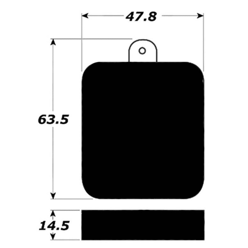 Porterfield Brake Pads for 1958 JAGUAR XK 150