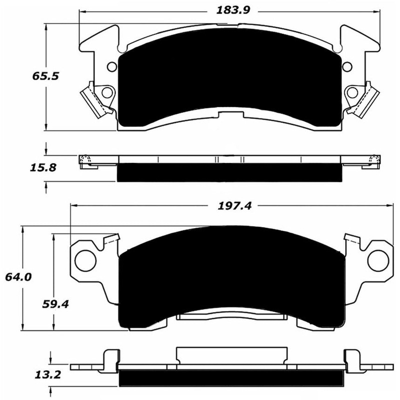 Porterfield Brake Pads for 1980 CHEVROLET CAMARO