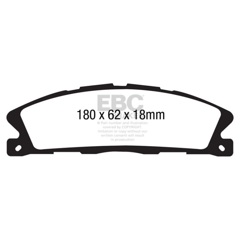 EBC 13+ Ford Explorer 3.5 Twin Turbo 4WD Greenstuff Front Brake Pads