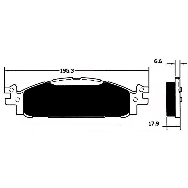 Porterfield Brake Pads for 2017 FORD EXPLORER