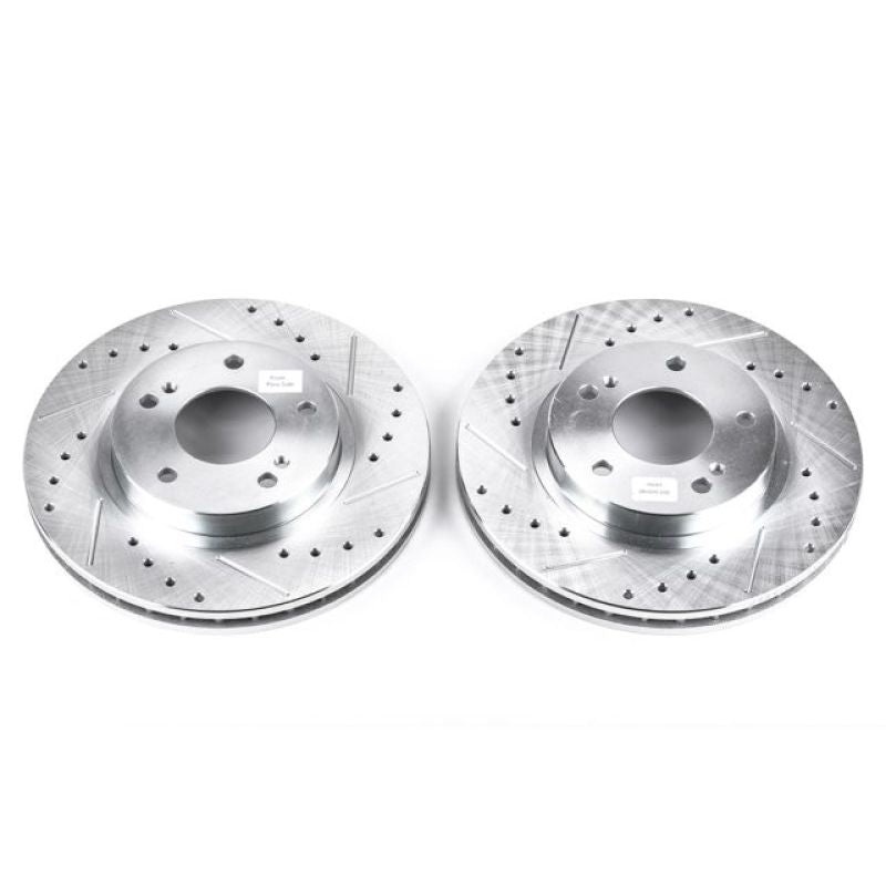 Power Stop 00-01 Infiniti I30 Front Evolution Drilled & Slotted Rotors – Pair