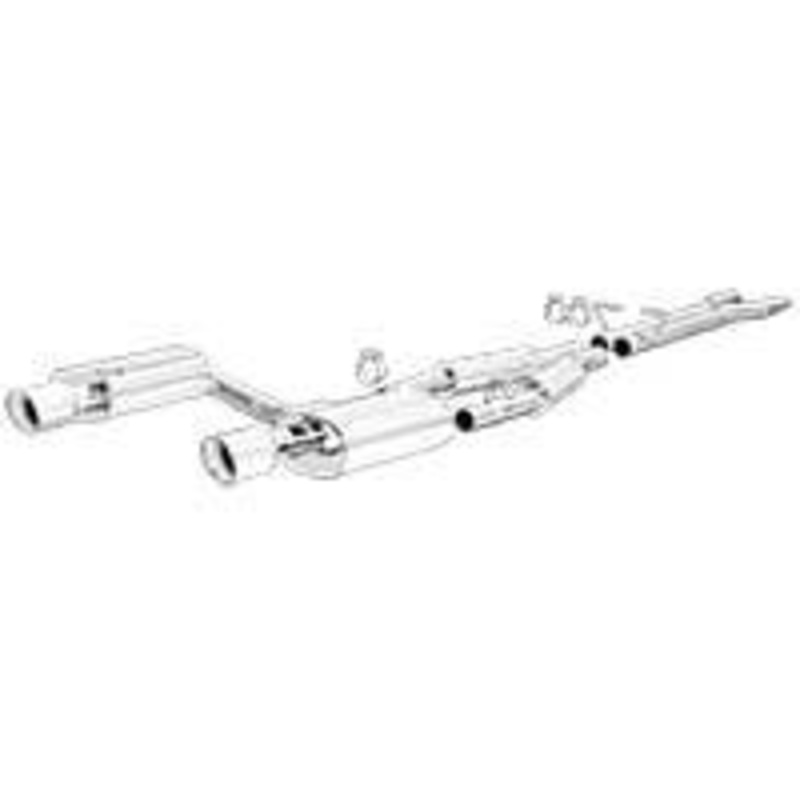 2005-2007 Audi A4 Quattro V6 3.2L Cat Back Exhaust; Dual Split Rear Exit by Magnaflow (15326)