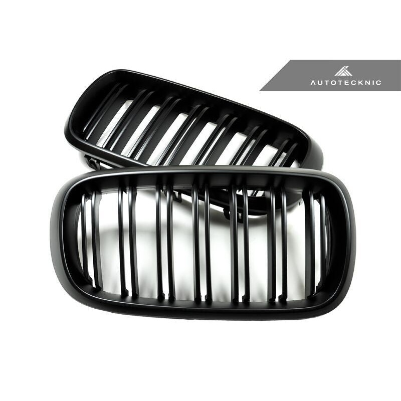 AutoTecknic Dual-Slats Stealth Black Front Grille Set – F15 X5 | F85 X5M & F16 X6 | F86 X6M