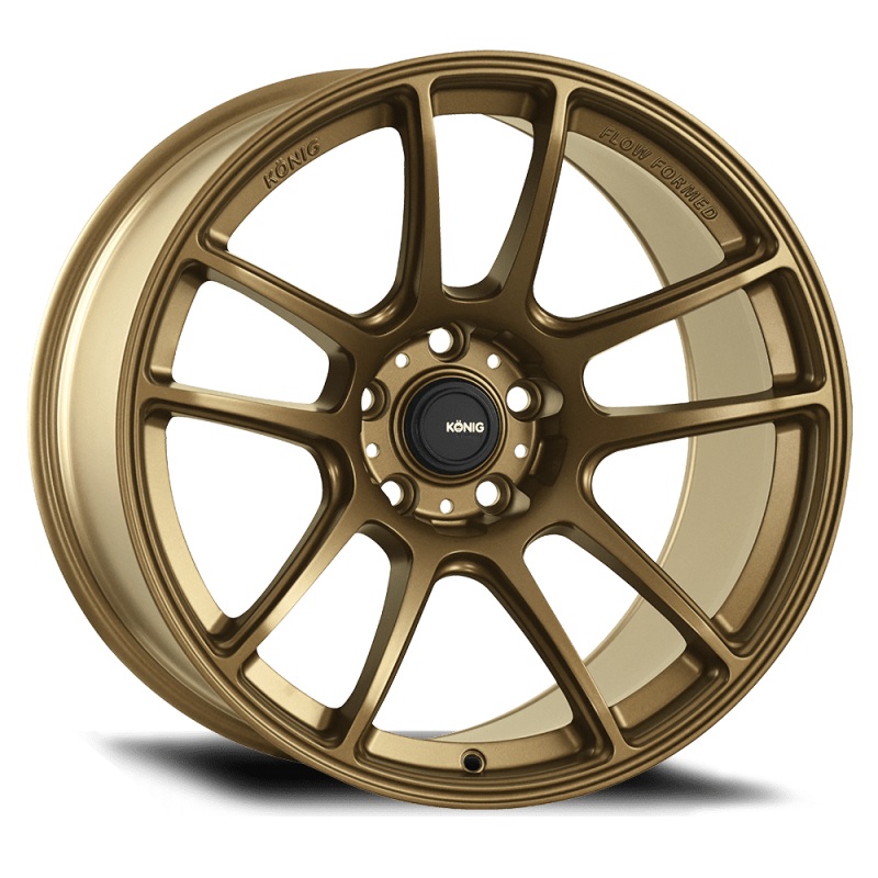 Konig Heliogram 18X8.5 5X112 ET42 Matte Bronze Knurled Bead Flow Formed