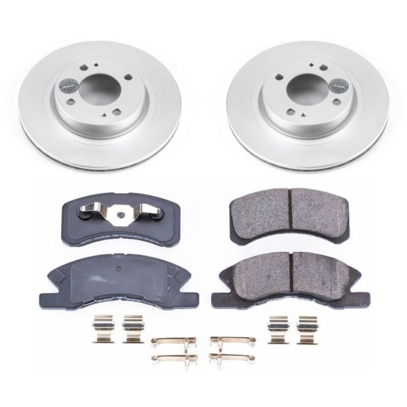 Power Stop Front Z17 Evolution Geomet Coated Brake Kit Mitsubishi Mirage 2017-2020 / Mirage G4 2017-2020 | CRK7894