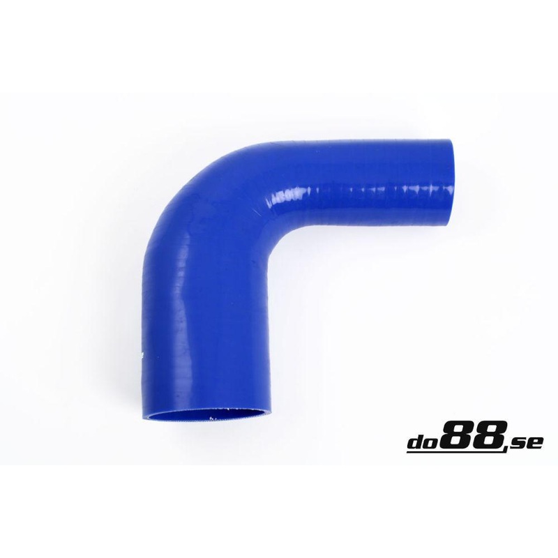 Silicone Hose Blue 90 degree 2,375 – 3,125” (60 – 80mm)