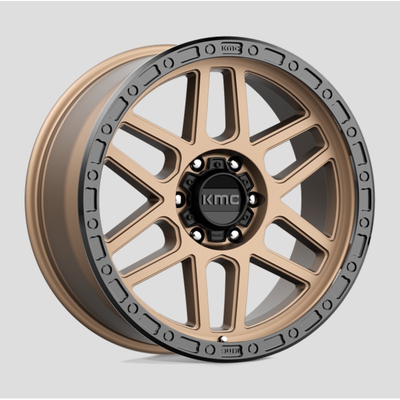 17×9.0 KMC Mesa KM544 Matte Bronze w/Black Lip