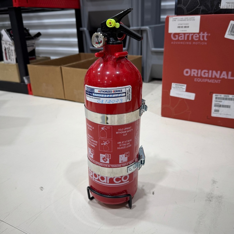[GARAGE SALE] – Sparco 2 Liter Handheld Steel Extinguisher