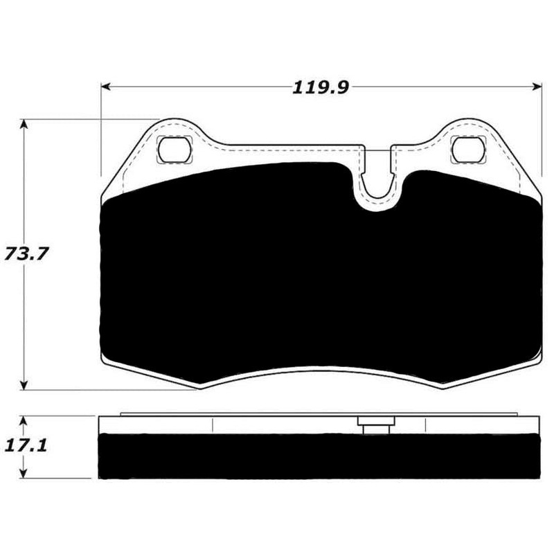 Porterfield Brake Pads for 2004 MASERATI QUATTROPORTE