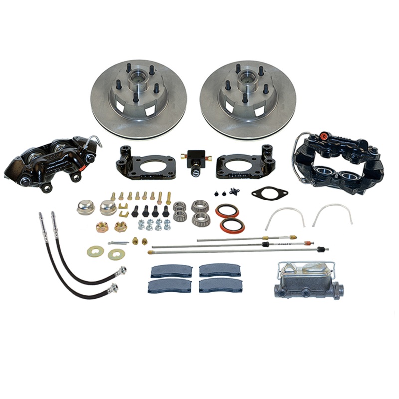 American Made Kelsey Hayes 4-Pistion Front Drum to Disc Brake Conversion Kit W/Rotors (Non-Power). A133-2