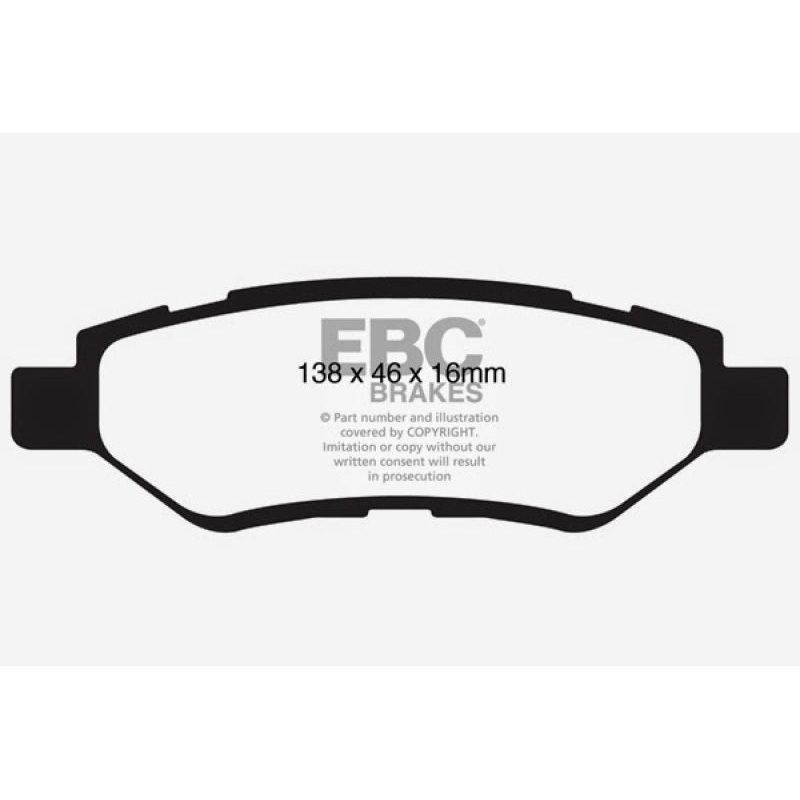 EBC 08-13 Cadillac CTS 3.0 Ultimax2 Rear Brake Pads