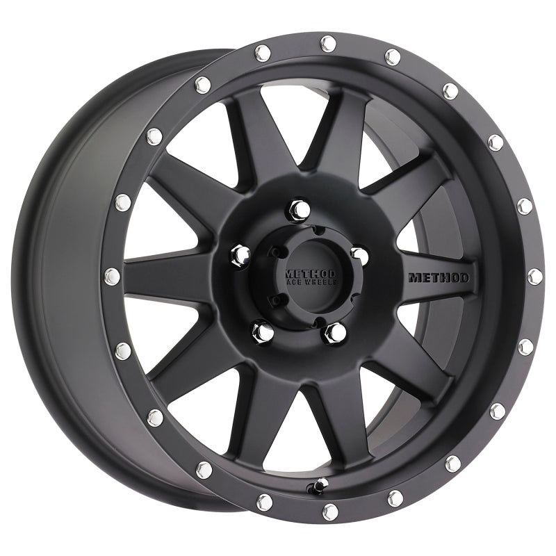 Method MR301 The Standard 17×9 -12mm Offset 5×5.5 108mm CB Matte Black Wheel