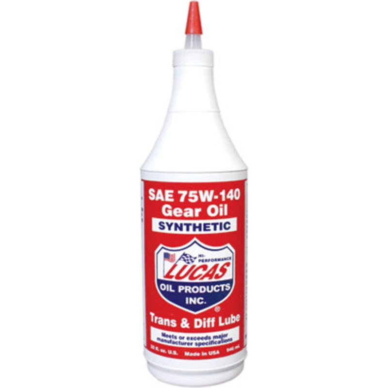 Synthetic Gear Oil 75W140 Qt by Lucas Oil