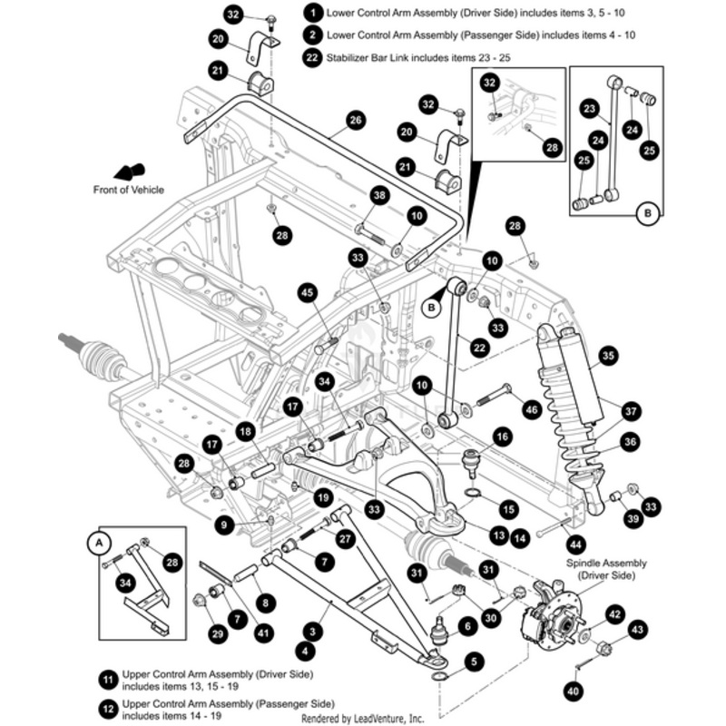 A-Arm – Front Upper Right Met Orange- (Includes Items 14 – 19) (For Havoc Models Only) by Arctic Cat