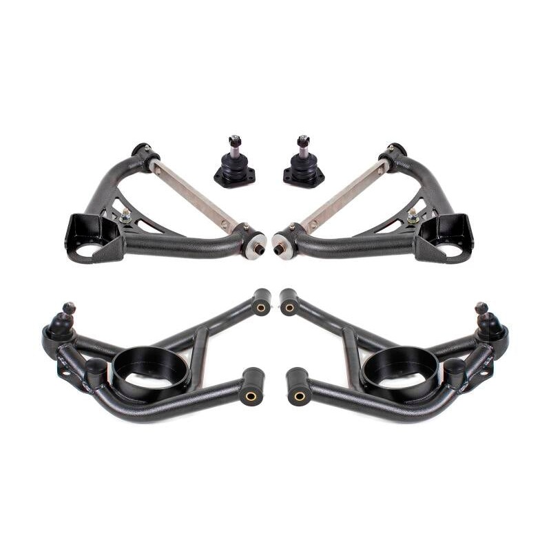 BMR 70-81 GM F-Body / 75-79 GM X-Body Non-Adjustable A-Arm Kit – Black Hammertone