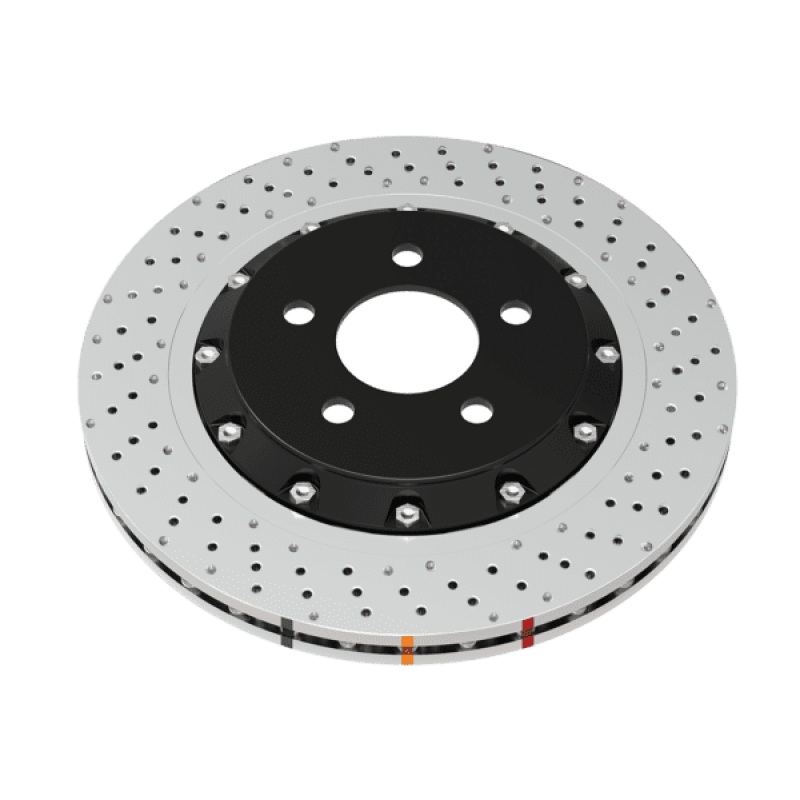 DBA 09-16 Cadillac CTS V Front Left 5000 Series 2-Piece Drilled Rotor w/Black Hat